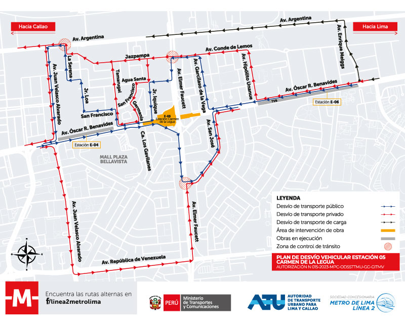 MapaMetroLimaCallao_Estacion_05_curvas02 Metro de Lima Línea 2